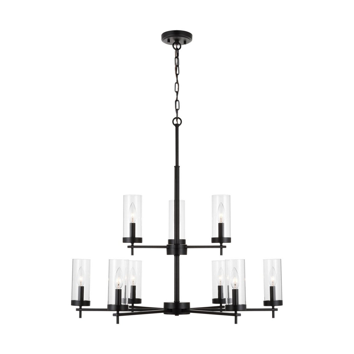 Lustre Zire - Noir minuit 32" by Visual Comfort Studio | Luminaires & cie