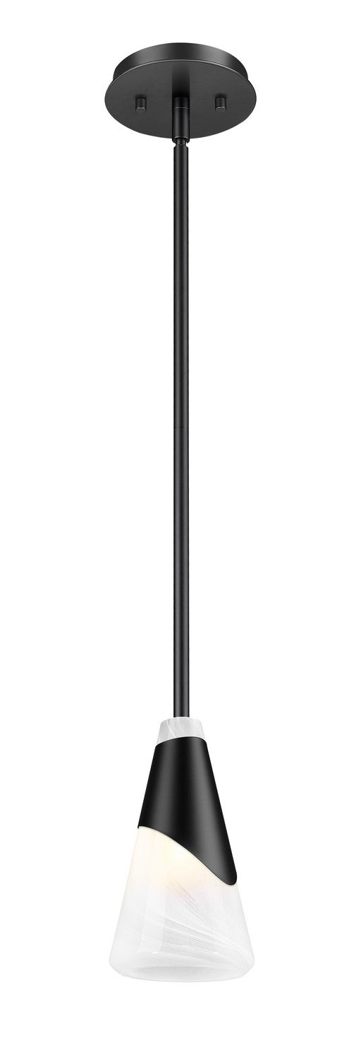 Mini-suspension Aimie Tige, Noir mat, 13 1/4" – vue 2