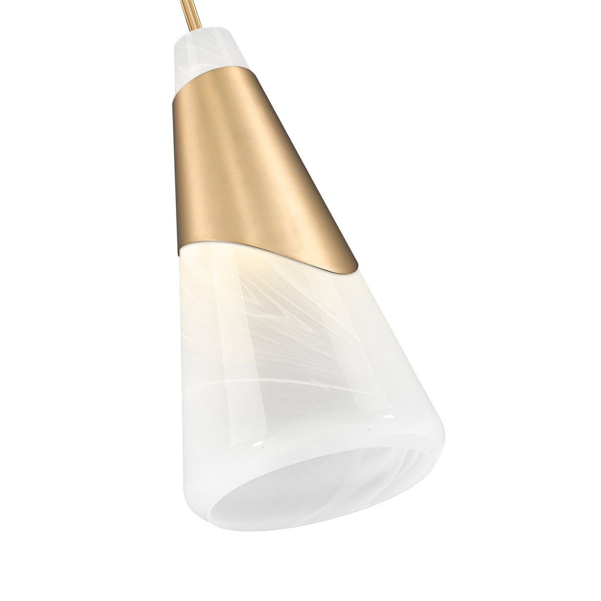 Mini-suspension Aimie Câble, Or moderne, 15 3/4" – vue 4