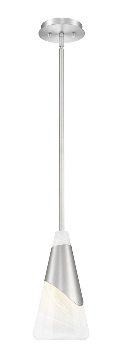 Mini-suspension Aimie - Tige Nickel brossé 15 3/4" by Z-Lite | Luminaires & cie