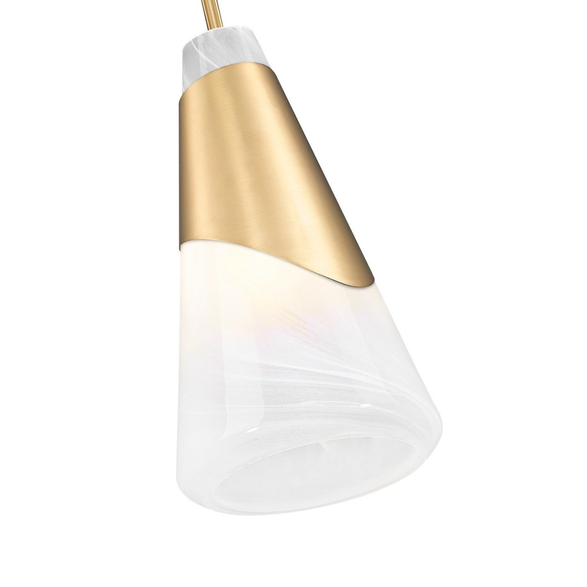 Mini-suspension Aimie - Tige Or moderne 15 3/4" by Z-Lite | Luminaires & cie