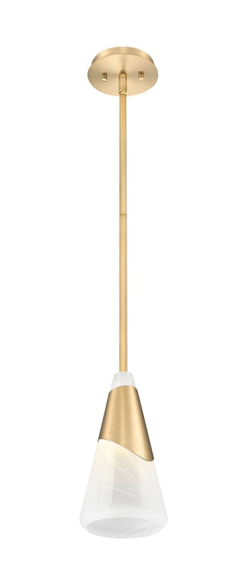 Mini-suspension Aimie - Tige Or moderne 15 3/4" by Z-Lite | Luminaires & cie