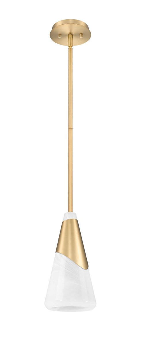 Mini-suspension Aimie - Tige Or moderne 15 3/4" by Z-Lite | Luminaires & cie