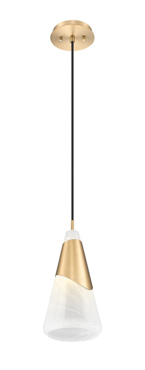 Mini-suspension Aimie - Tige Or moderne 15 3/4" by Z-Lite | Luminaires & cie