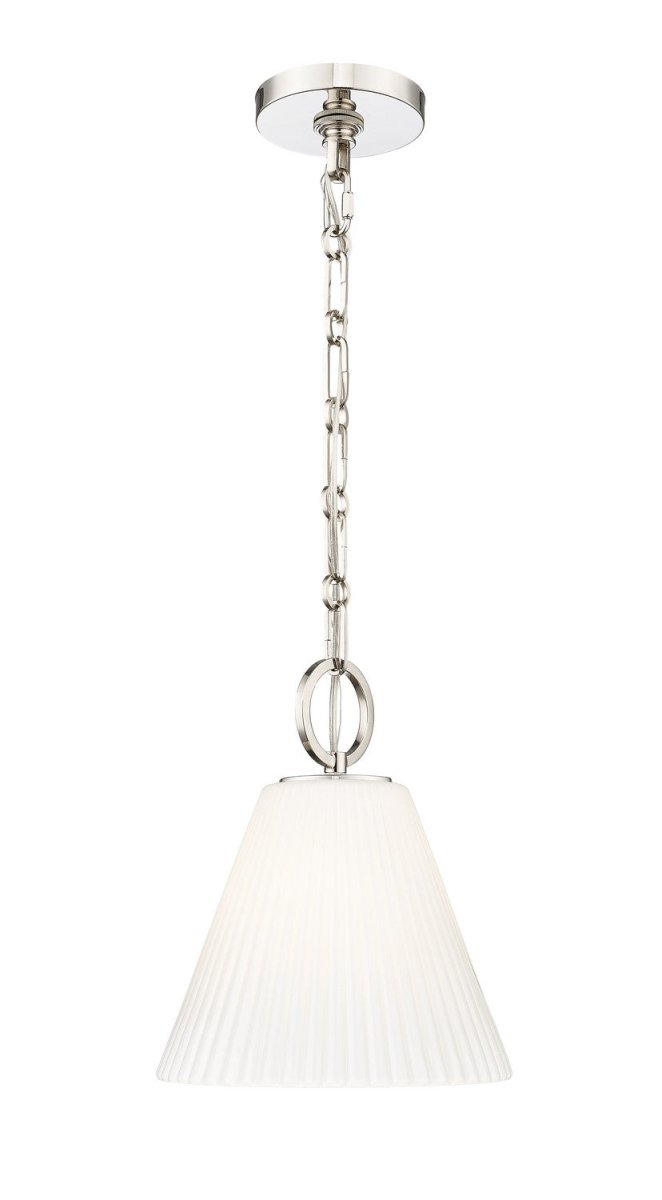 Mini-suspension Alaric - Nickel poli by Z-Lite | Luminaires & cie