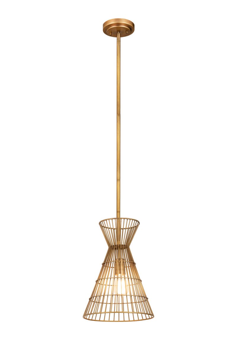Mini-suspension Alito - Laiton frotté by Z-Lite | Luminaires & cie
