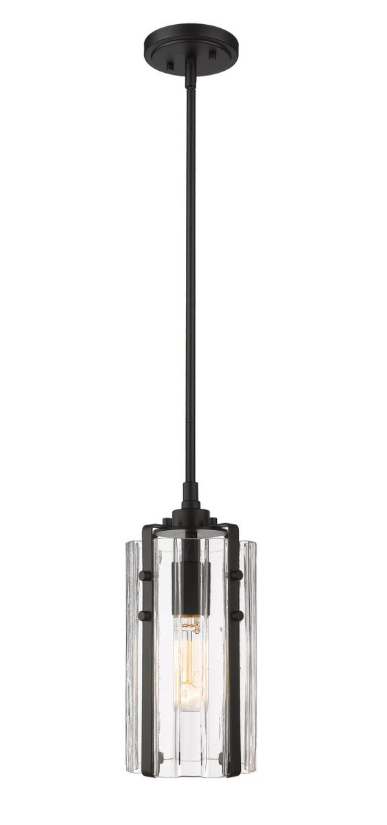 Mini-suspension Alverton - Noir mat 5 1/2" by Z-Lite | Luminaires & cie