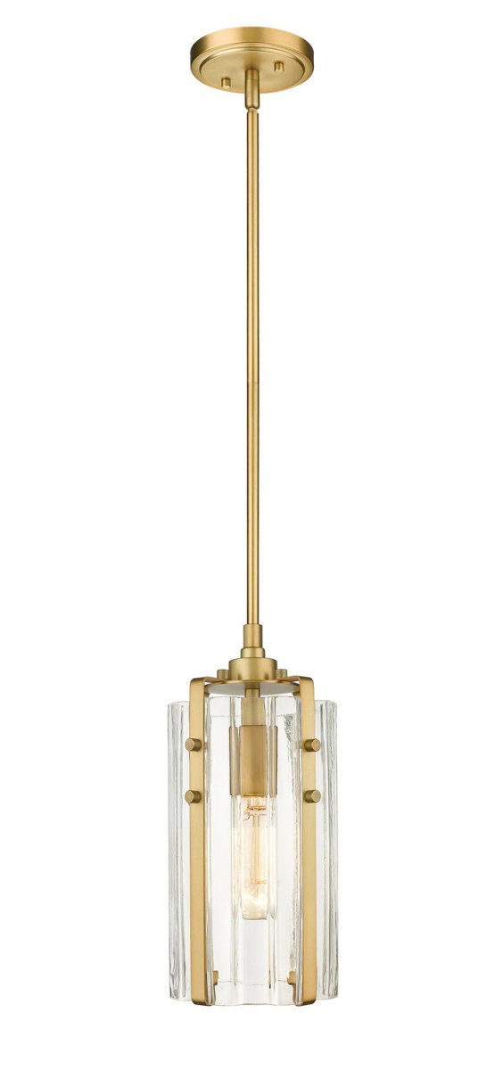 Mini-suspension Alverton - Laiton frotté 5 1/2" by Z-Lite | Luminaires & cie