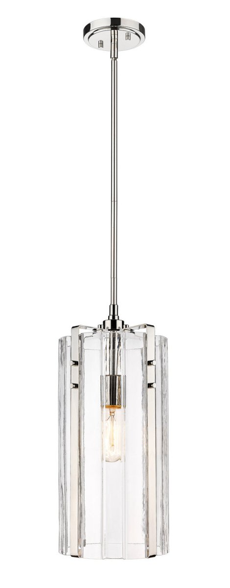 Mini-suspension Alverton - Nickel poli 8" by Z-Lite | Luminaires & cie