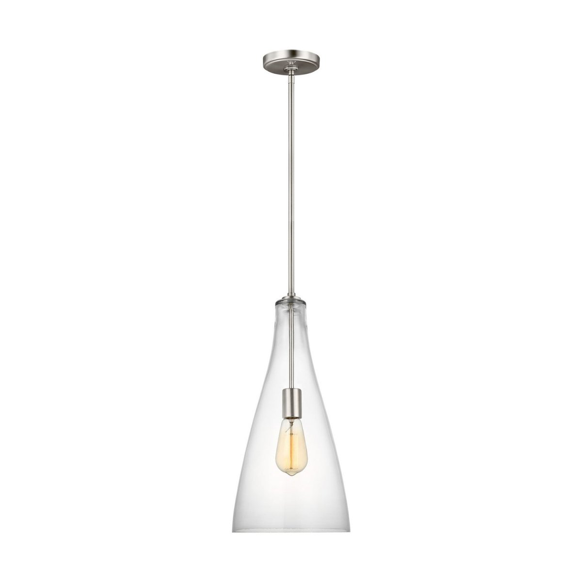 Mini-suspension Arilda - Nickel brossé by Visual Comfort Studio | Luminaires & cie