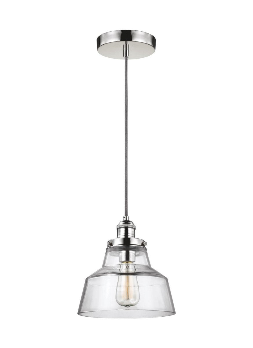 Mini-suspension Baskin - Polished Nickel 10 by Visual Comfort Studio | Luminaires & cie