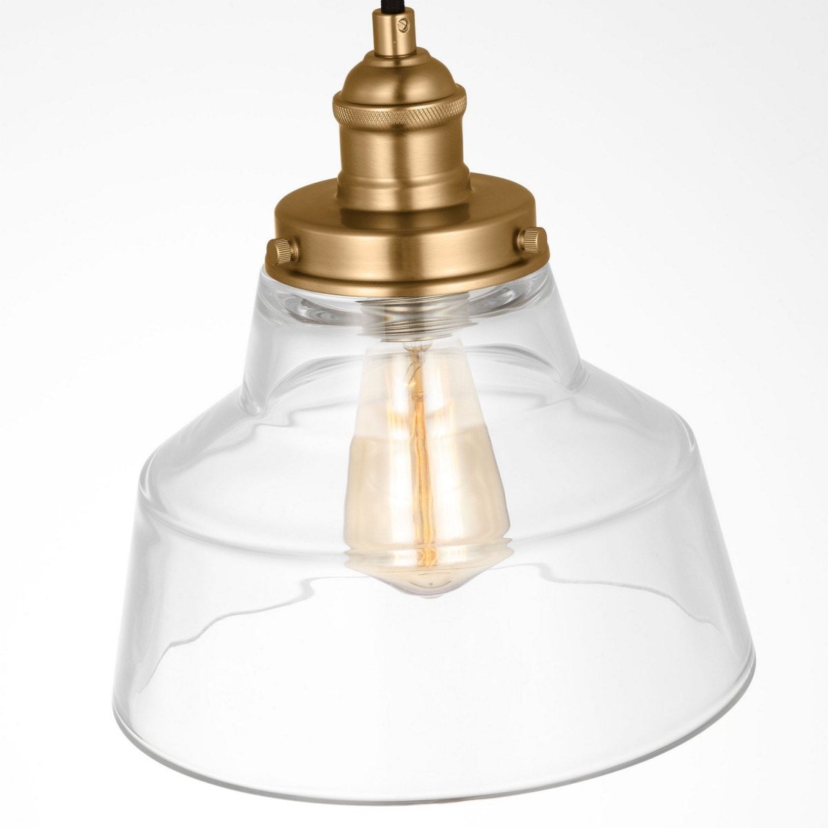 Mini-suspension Baskin - Satin Brass 9 by Visual Comfort Studio | Luminaires & cie