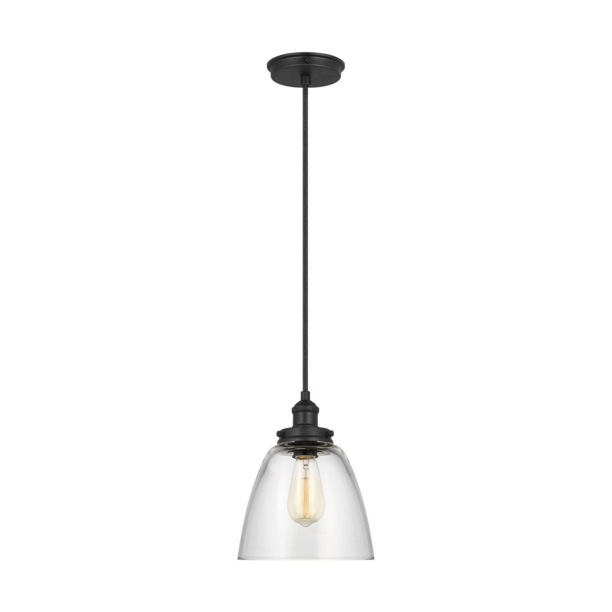 Mini-suspension Baskin - Satin Brass 9 by Visual Comfort Studio | Luminaires & cie