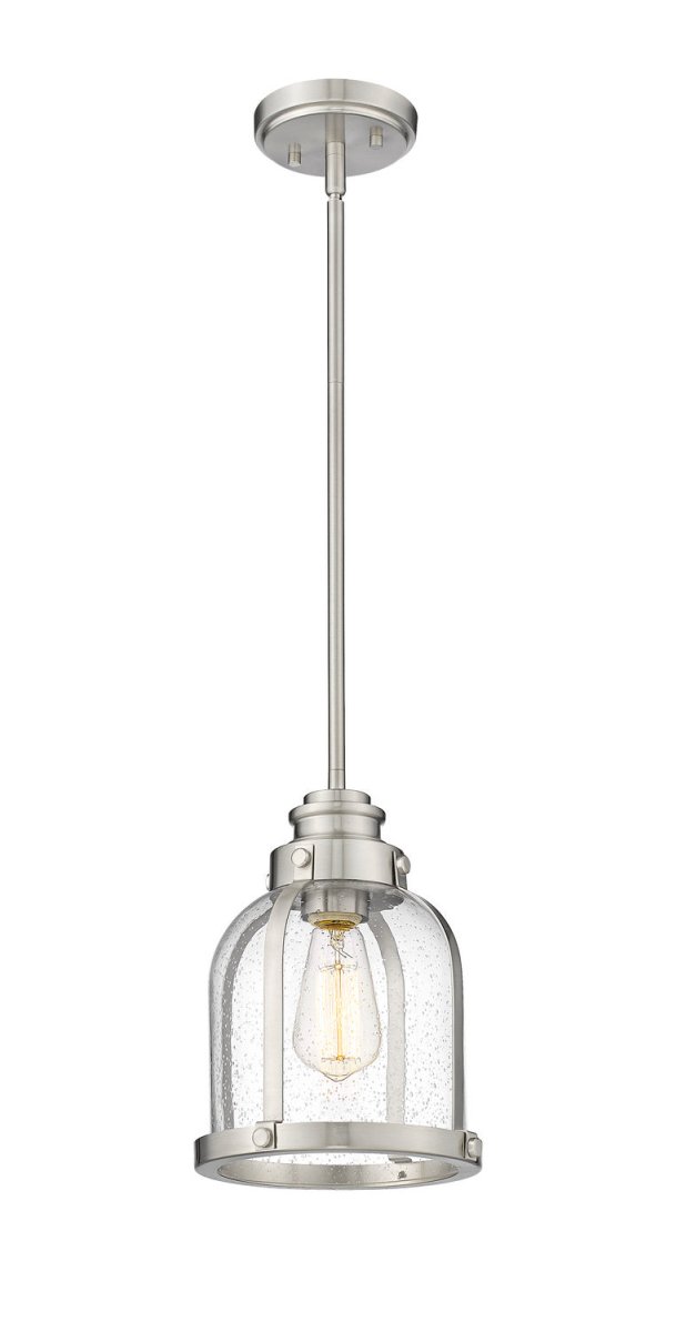 Mini-suspension Burren - Nickel brossé by Z-Lite | Luminaires & cie