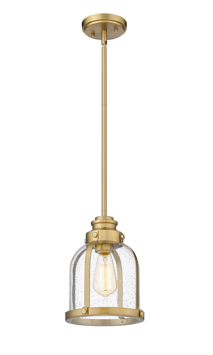 Mini-suspension Burren - Laiton patrimoine by Z-Lite | Luminaires & cie