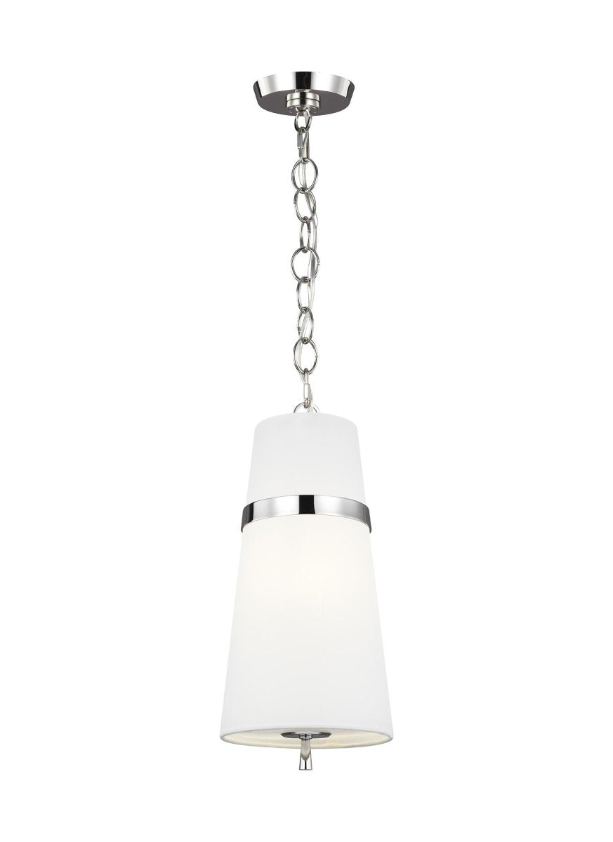 Mini-suspension Cordtlandt - Nickel poli by Visual Comfort Studio | Luminaires & cie
