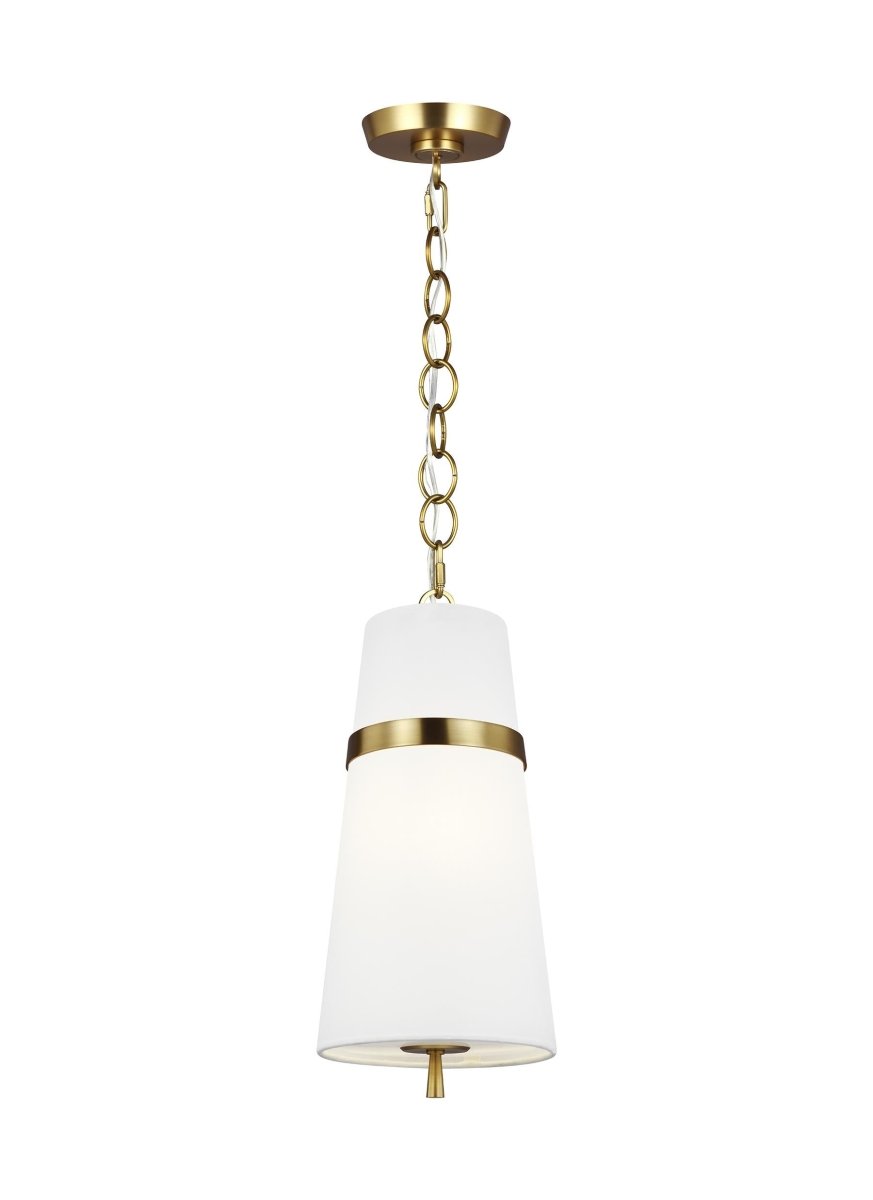 Mini-suspension Cordtlandt - Nickel poli by Visual Comfort Studio | Luminaires & cie