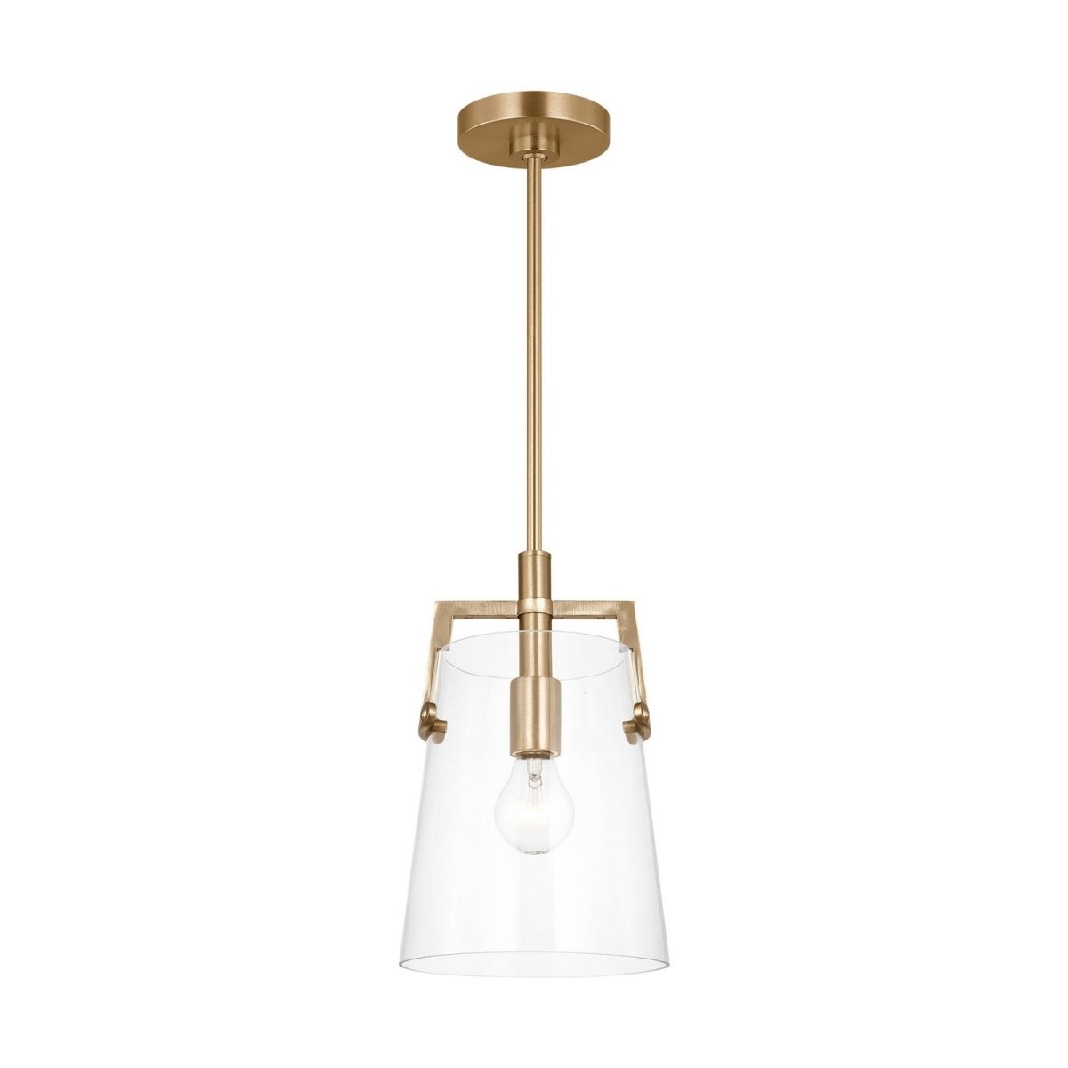 Mini-suspension Crofton - Laiton satiné by Visual Comfort Studio | Luminaires & cie