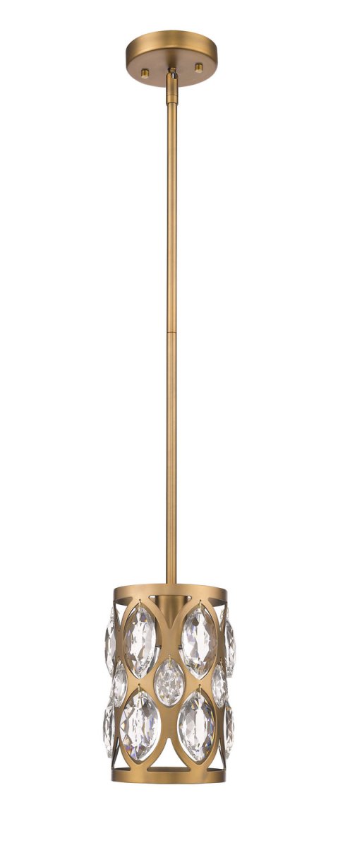 Mini-suspension Dealey - Laiton héritage 9 1/4" by Z-Lite | Luminaires & cie
