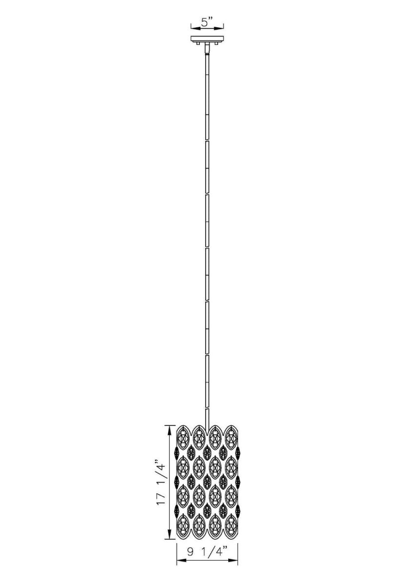 Mini-suspension Dealey - Laiton héritage 9 1/4" by Z-Lite | Luminaires & cie