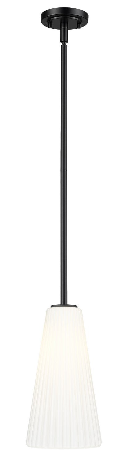 Mini-suspension Farrell Tige, Noir mat, 13 3/4" – Z-Lite