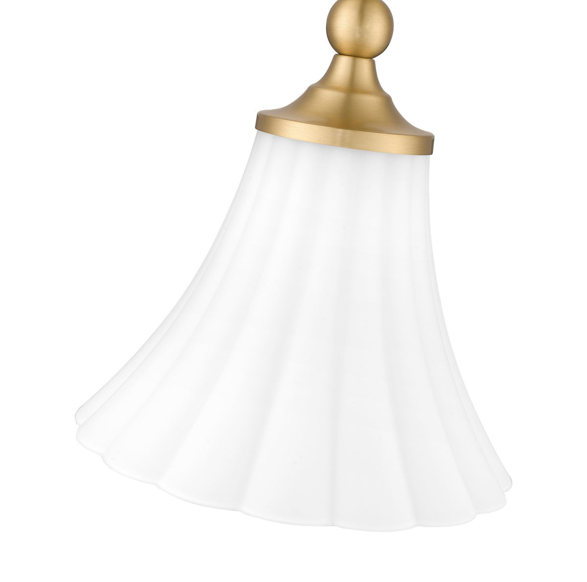 Mini-suspension Fleur Or moderne – vue 4