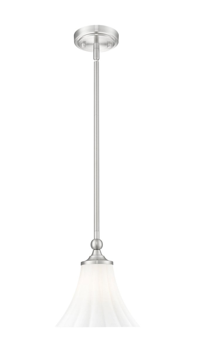 Mini-suspension Fleur - Nickel brossé by Z-Lite | Luminaires & cie