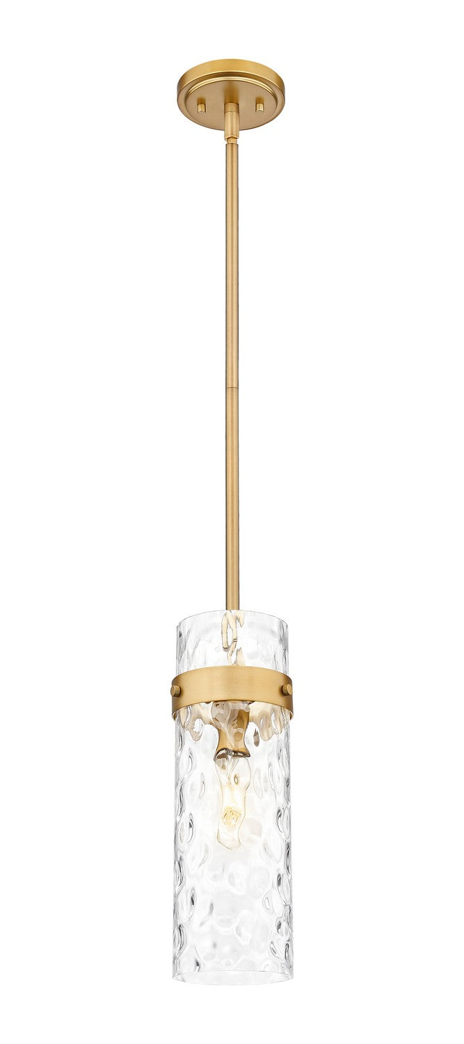 Mini-suspension Fontaine Tige, Laiton frotté, 5 3/4" – vue 2