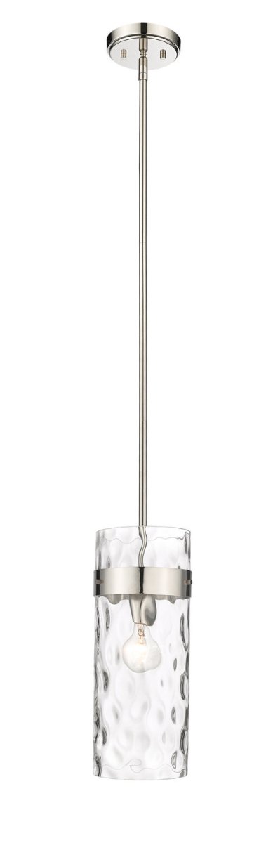 Mini-suspension Fontaine - Tige Nickel poli 6 1/2" by Z-Lite | Luminaires & cie