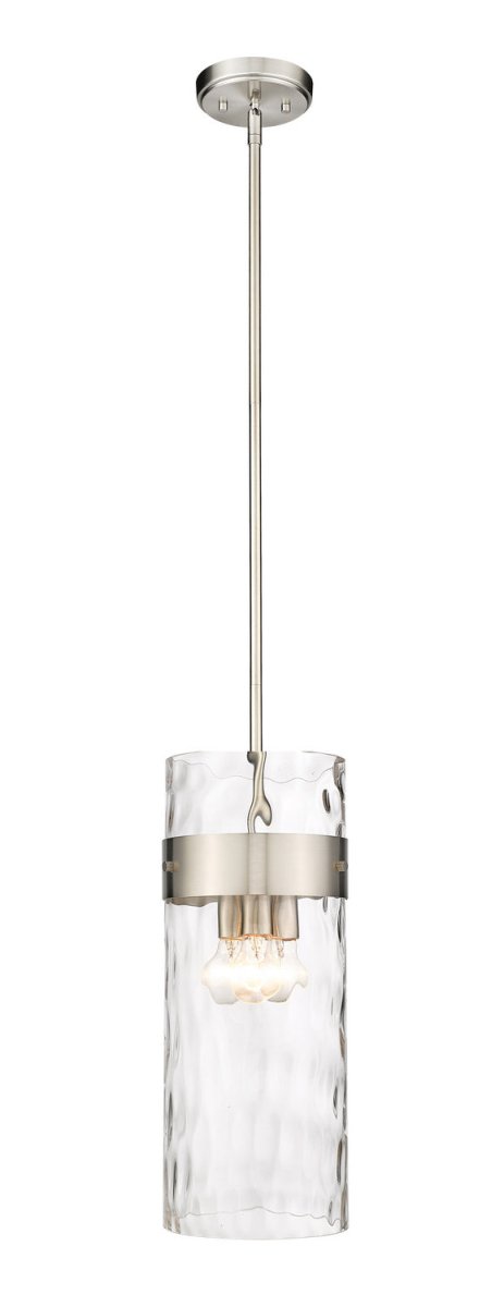 Mini-suspension Fontaine - Tige Nickel brossé 9" by Z-Lite | Luminaires & cie