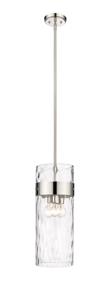 Mini-suspension Fontaine - Tige Nickel poli 9" by Z-Lite | Luminaires & cie