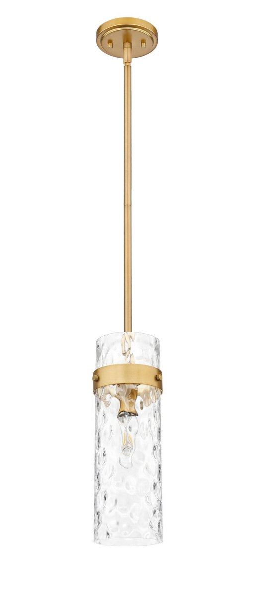 Mini-suspension Fontaine - Tige Laiton frotté 5 3/4" by Z-Lite | Luminaires & cie
