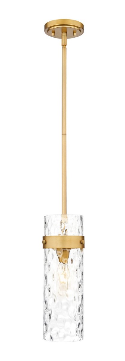 Mini-suspension Fontaine - Tige Laiton frotté 5 3/4" by Z-Lite | Luminaires & cie