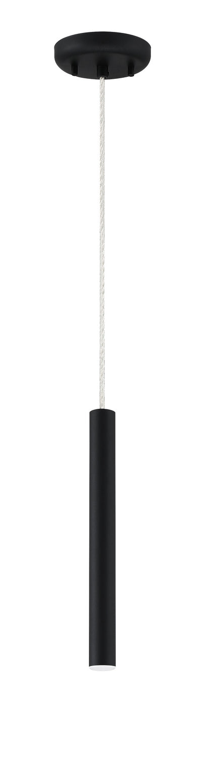 Mini-suspension Forest Câble coaxial argenté, Noir mat, 12" – vue 5