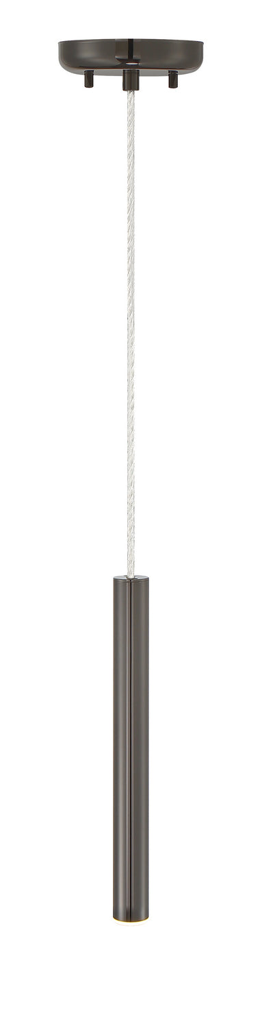 Mini-suspension Forest Câble coaxial argenté, Noir perle, 12" – vue 3