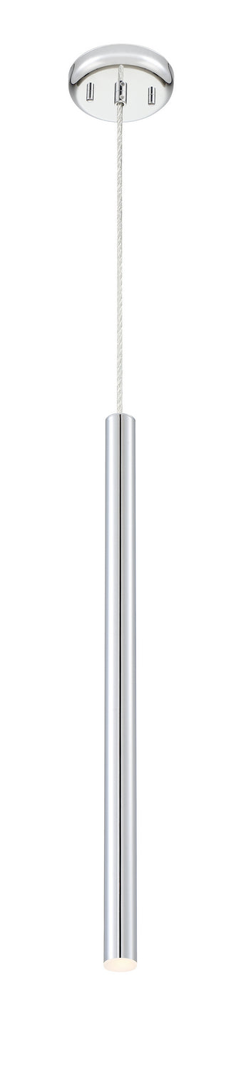 Mini-suspension Forest Câble coaxial argenté, Chrome, 24" – Z-Lite