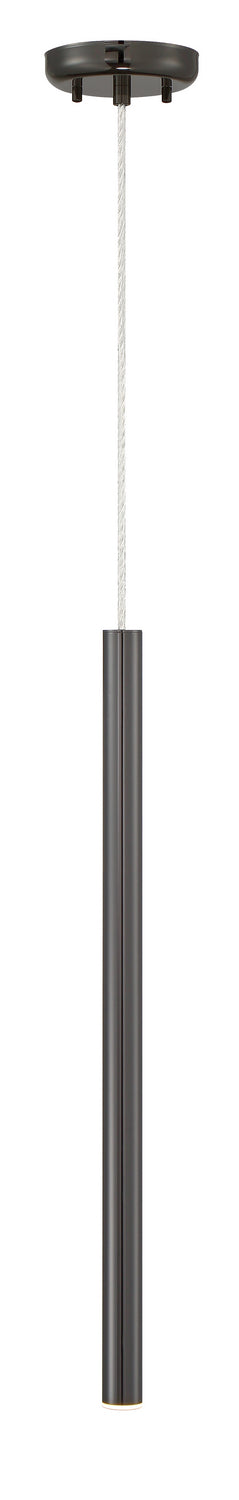 Mini-suspension Forest Câble coaxial argenté, Noir perle, 24" – vue 3