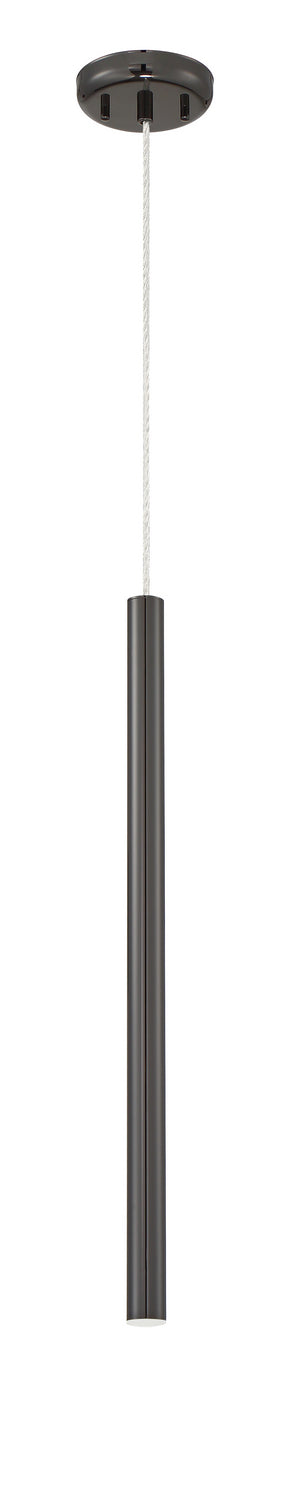 Mini-suspension Forest Câble coaxial argenté, Noir perle, 24" – vue 5