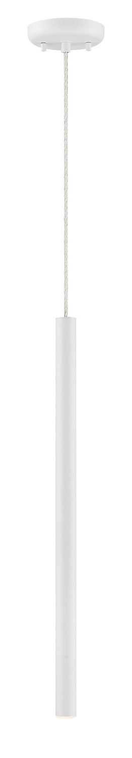 Mini-suspension Forest Câble coaxial argenté, Blanc mat, 24" – vue 3