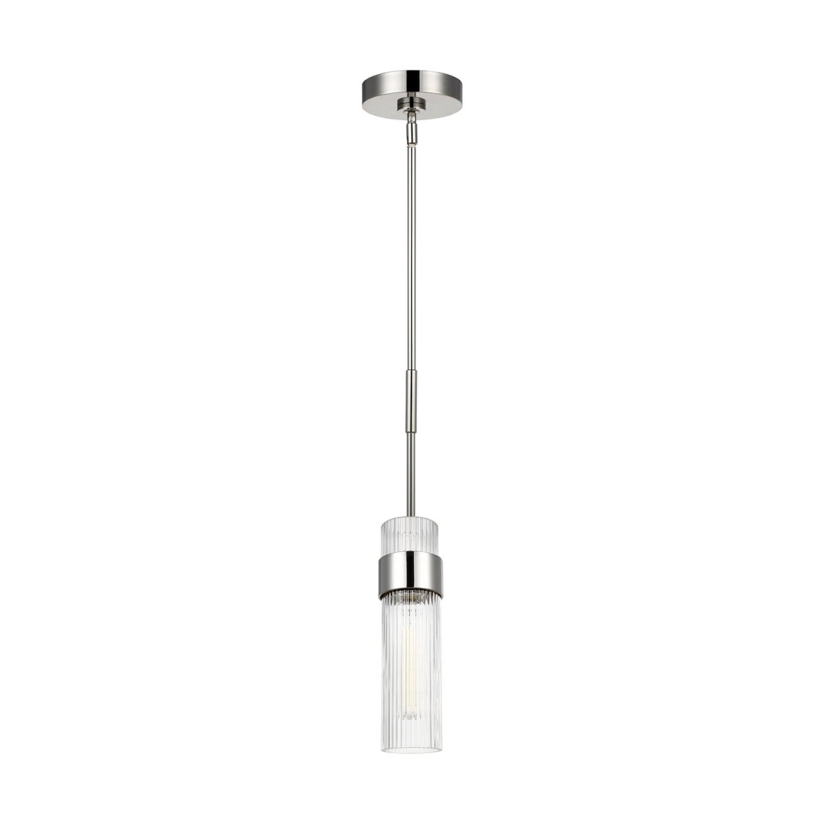 Mini-suspension Geneva - Polished Nickel 7 by Visual Comfort Studio | Luminaires & cie