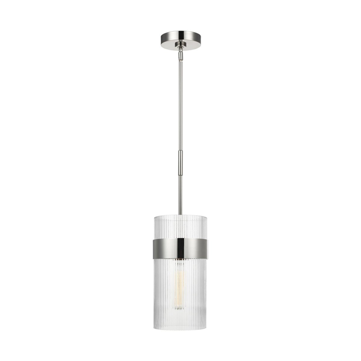 Mini-suspension Geneva - Polished Nickel 7 by Visual Comfort Studio | Luminaires & cie