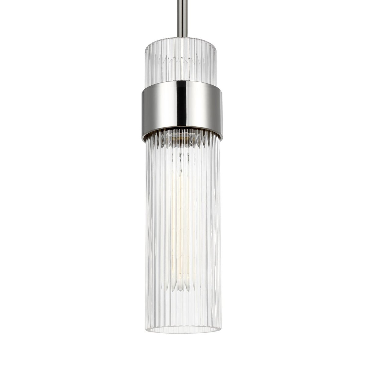 Mini-suspension Geneva - Polished Nickel 7 by Visual Comfort Studio | Luminaires & cie
