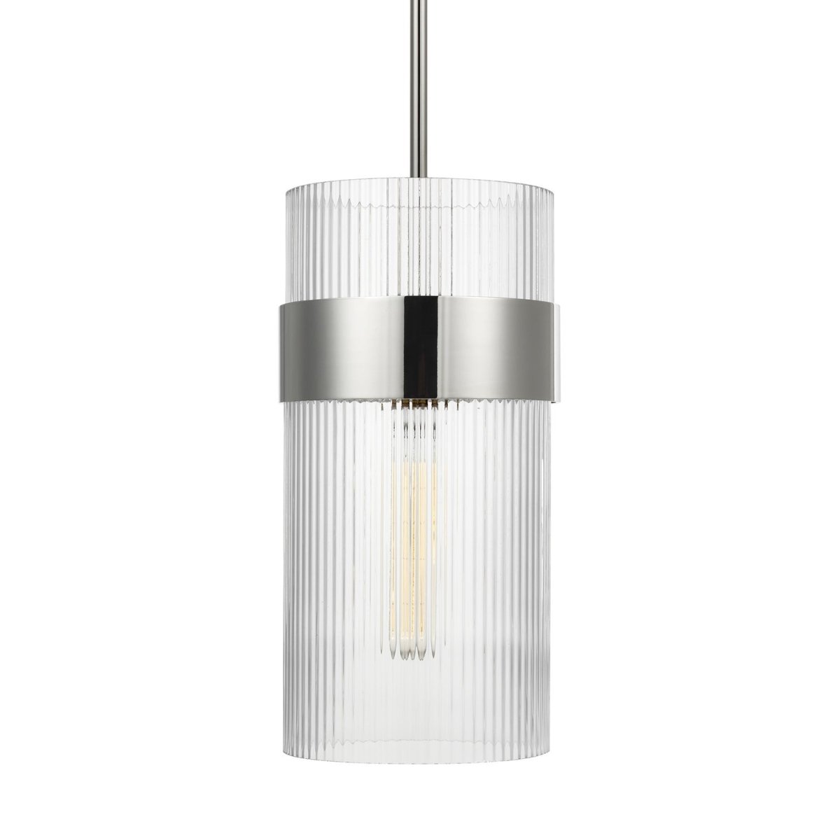 Mini-suspension Geneva - Polished Nickel 7 by Visual Comfort Studio | Luminaires & cie