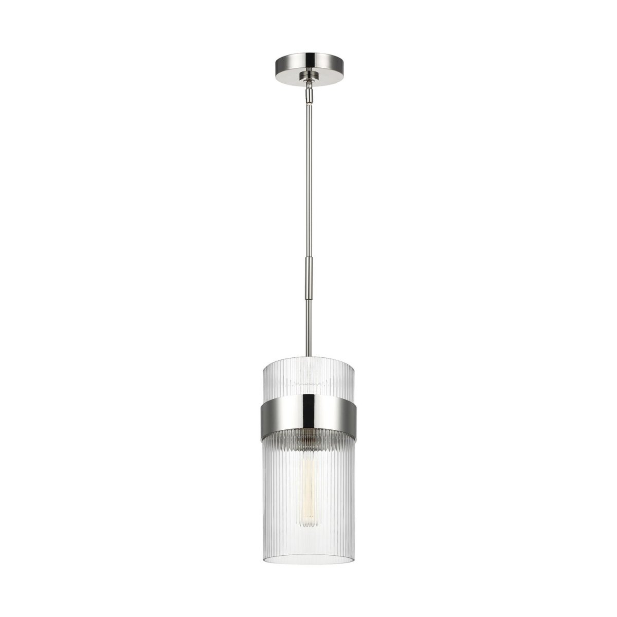 Mini-suspension Geneva - Polished Nickel 7 by Visual Comfort Studio | Luminaires & cie