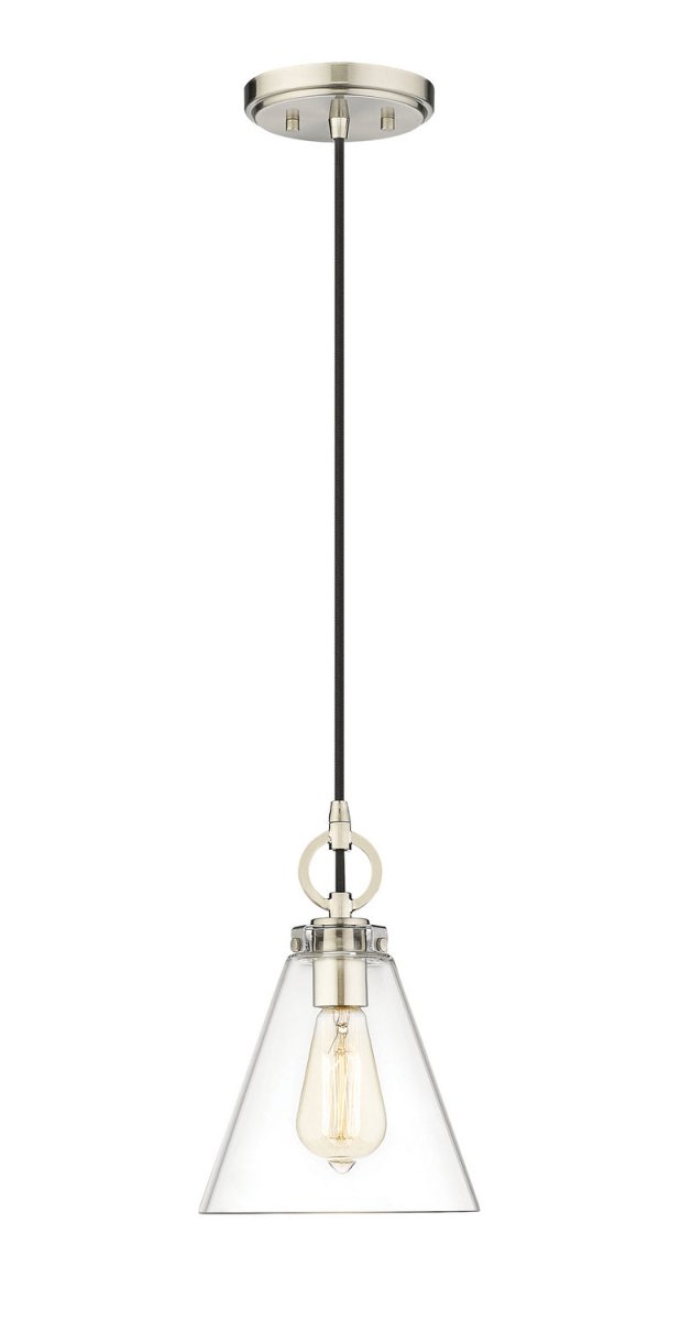 Mini-suspension Harper - Nickel brossé by Z-Lite | Luminaires & cie