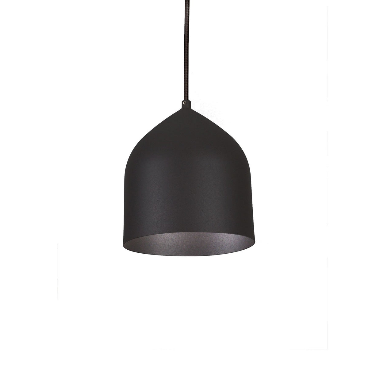 Mini-suspension Helena Noir, Revêtement texturé – Kuzco Lighting