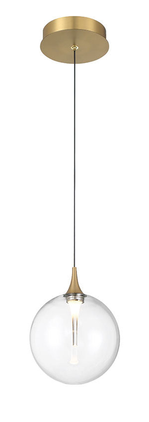 Mini-suspension Iissa Or, Verre transparent – vue 5
