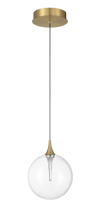 Mini-suspension Iissa Or, Verre transparent – vue 7