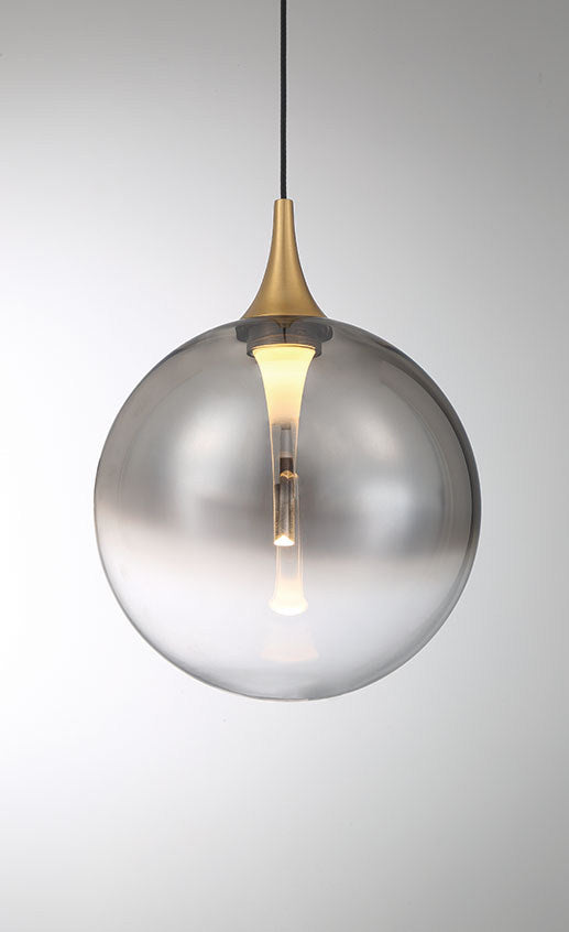 Mini-suspension Iissa Or, Verre fumé – vue 5