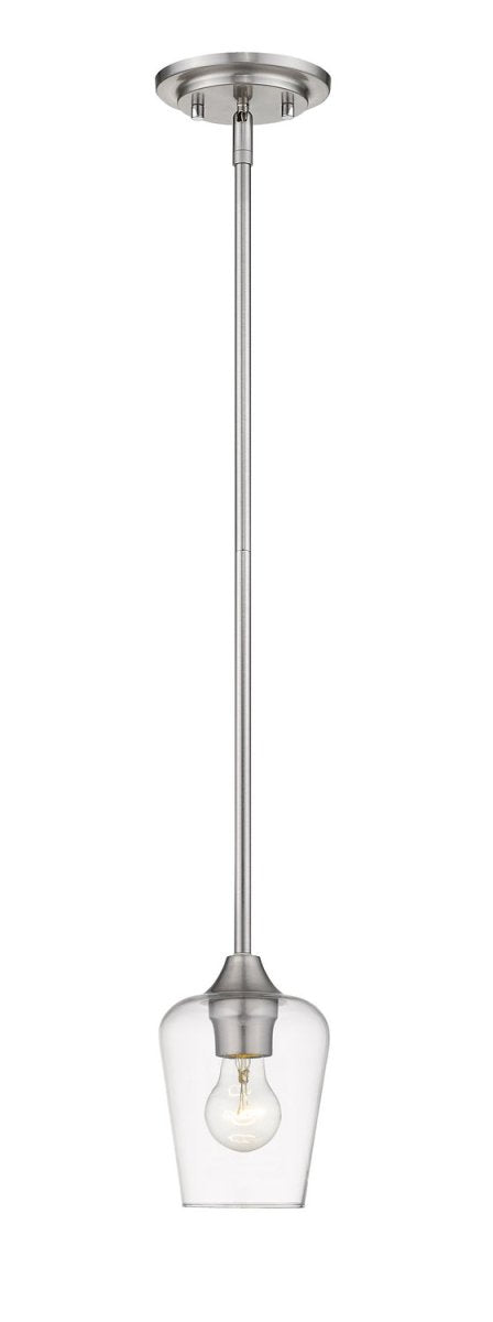 Mini-suspension Joliet - Nickel brossé 5 1/2" by Z-Lite | Luminaires & cie
